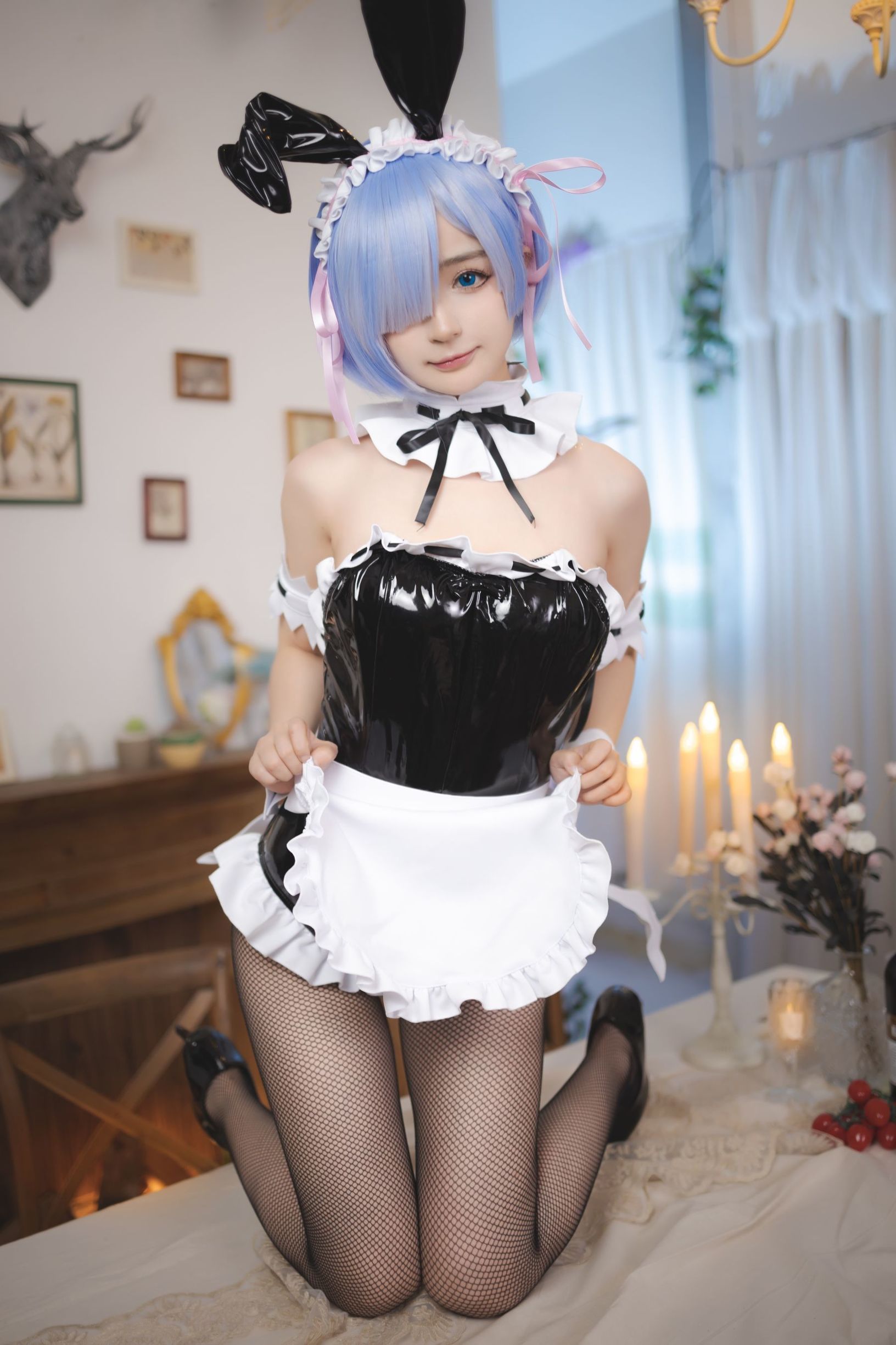 [网红COSER]桜井宁宁蕾姆兔女郎插图1